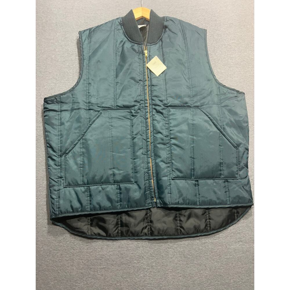 Snap N Wear USA Vest Quilted Insulated Puffer Work Navy Blue Mens Size 2XL NWT